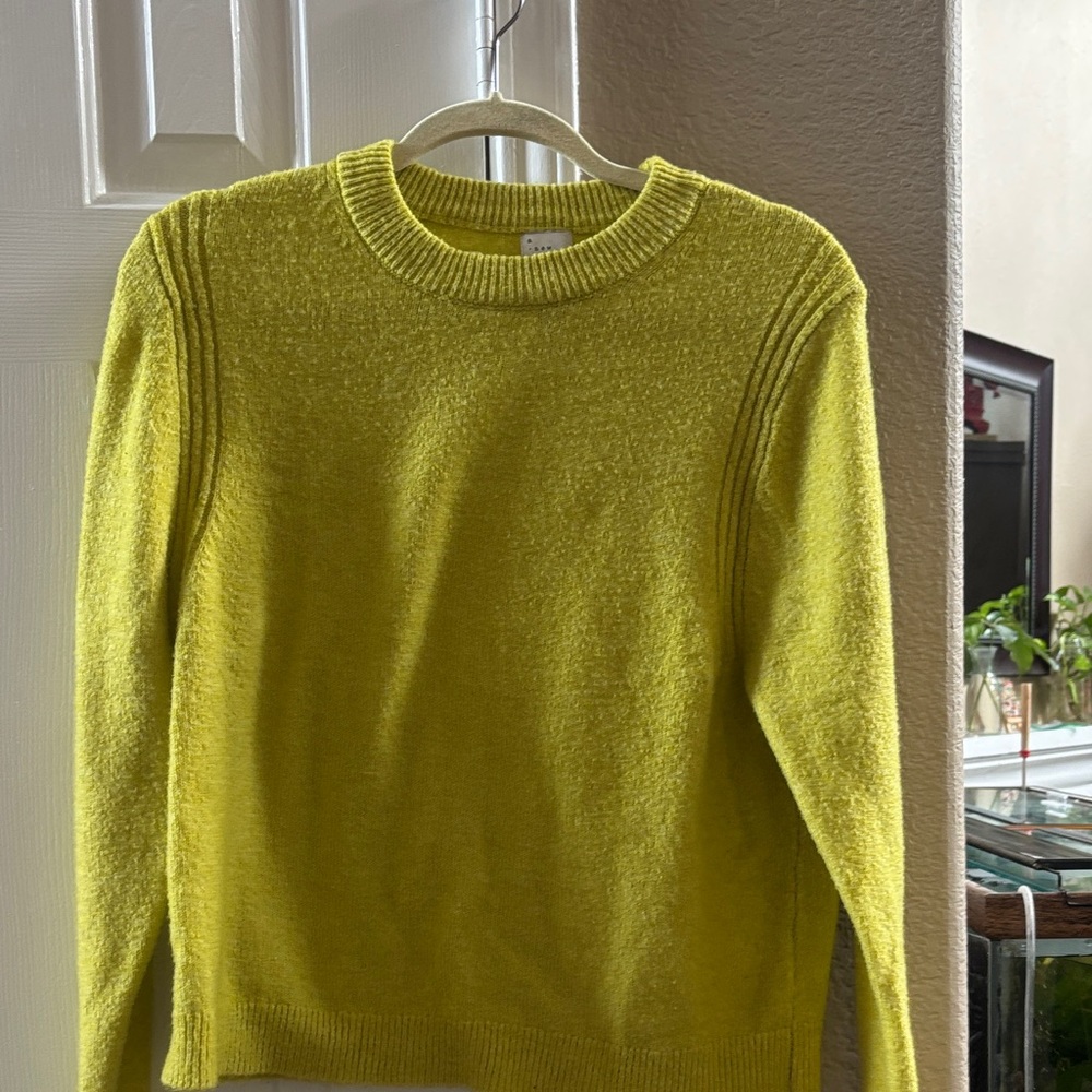a new day Women's Lime Green Crew Neck Sweater